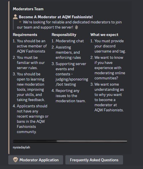 AQW Fashionists tweet media