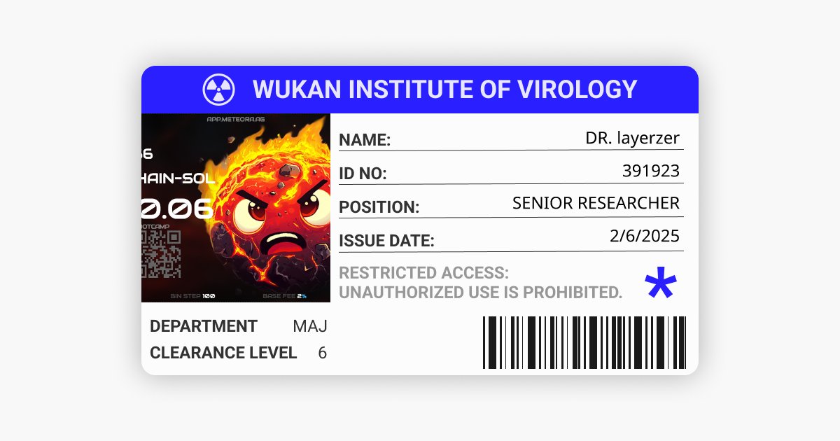 layerzero123's tweet photo. Registration completed @infecteddotfun
sig:0xc49d4a41c989963c97fd24ddaf0f12223ba7b32ce4d2c15cbc7be7d0f070c2c145c265a3fb071c47bdaec8c74899e59cde25158f8135db https://t.co/RLd7Ub5AZb