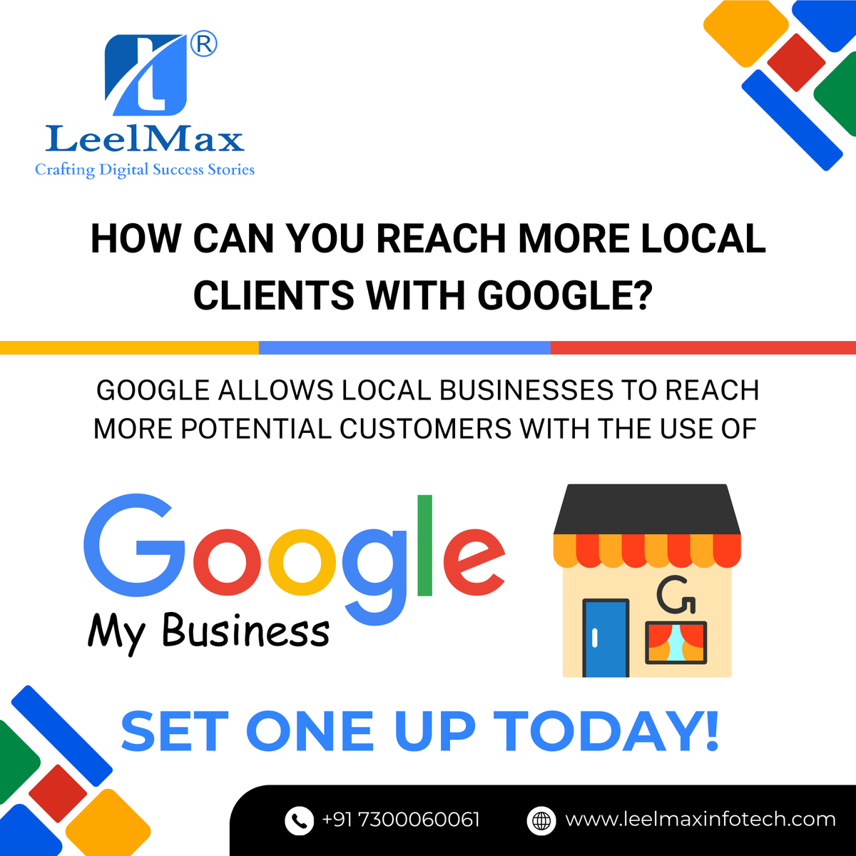 Leelmaxinfotech's tweet photo. 🚀 Boost Your Local Business with Google My Business! 
Want to reach more local customers? Google My Business helps businesses connect with potential clients and grow their online presence! 
🌐 https://t.co/joXgYgXwju
#GoogleMyBusiness #LocalSEO #LeelMaxInfotech #BusinessGrowth https://t.co/cwDQ9fdOJk
