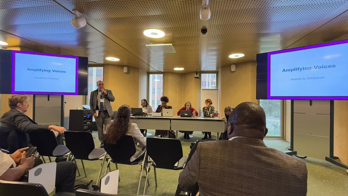 The <a href="/GENetwork/">GENeva Environment Network</a> is at the <a href="/CITES/">CITES</a> #SC78 side event by #Zimbabwe on "Amplifying Voices" of Indigenous Peoples and local communities as actors of species and wildlife conservation in the country.