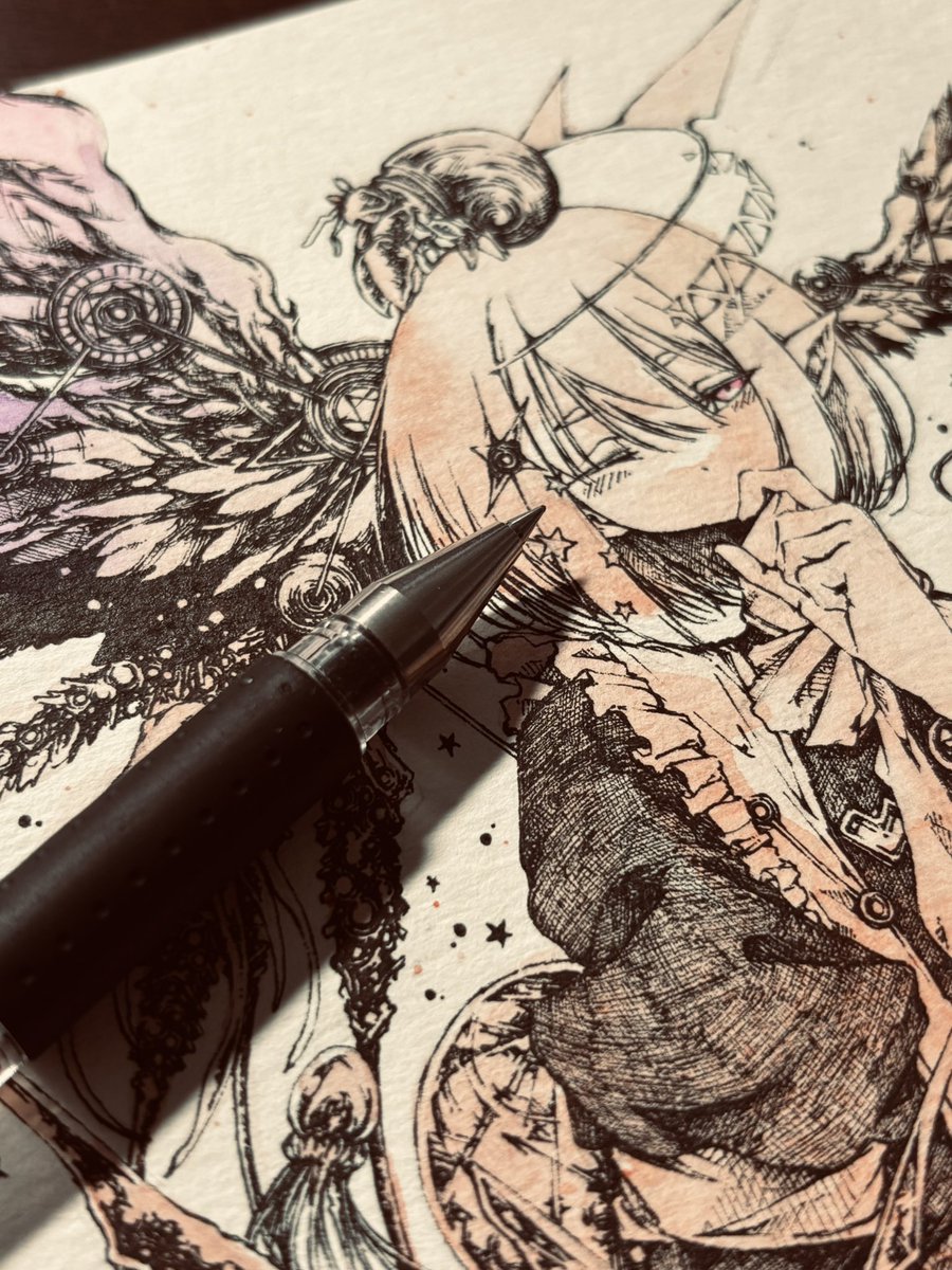 Maid clock
#illustration #ペン画