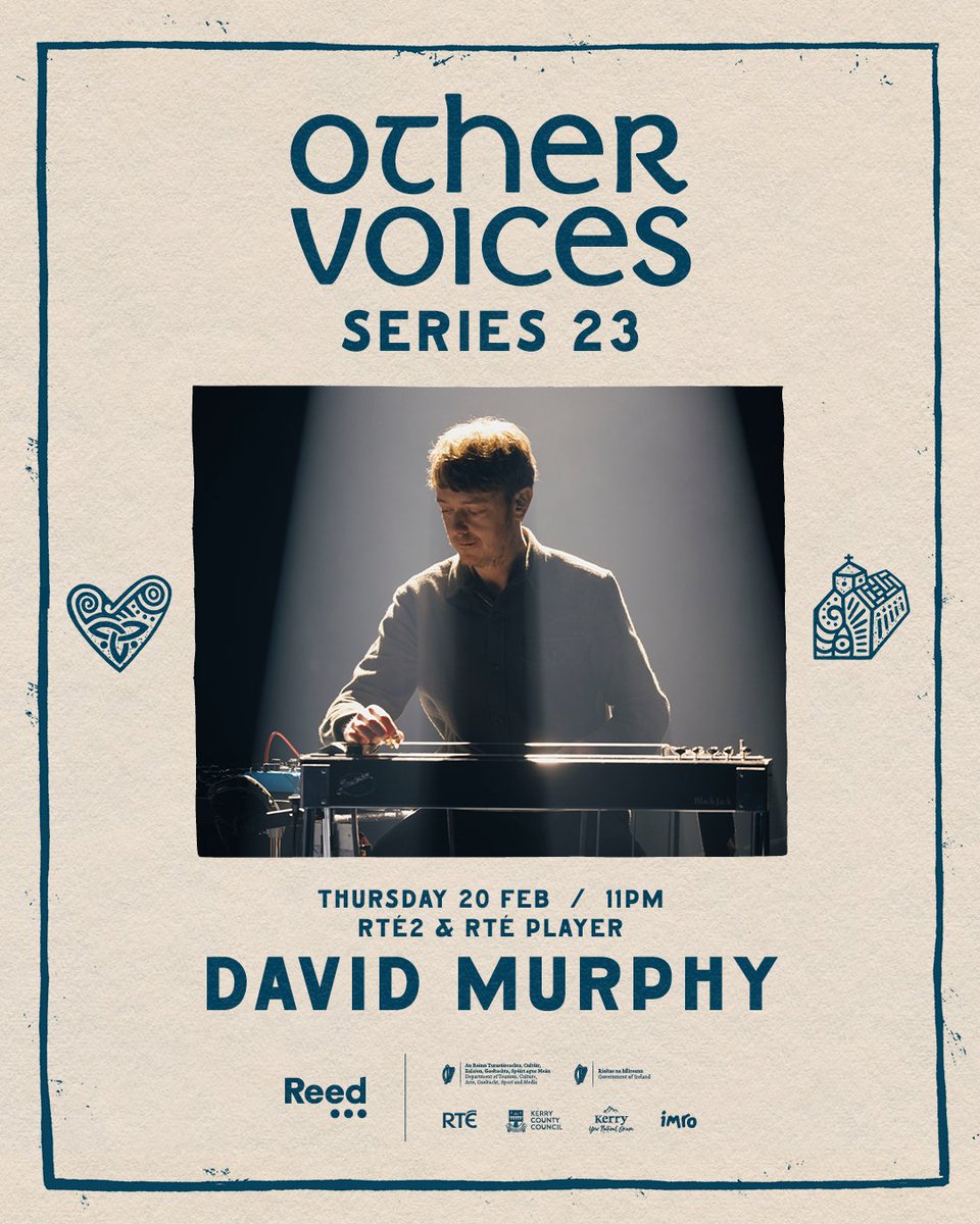 David Murphy (@steelydave83) on Twitter photo Our recent <a href="/OtherVoicesLive/">Other Voices</a> set from Dingle will be broadcast on RTÉ2 and RTÉ Player on Thursday 20th February - tune in! Our recent <a href="/OtherVoicesLive/">Other Voices</a> set from Dingle will be broadcast on RTÉ2 and RTÉ Player on Thursday 20th February - tune in!