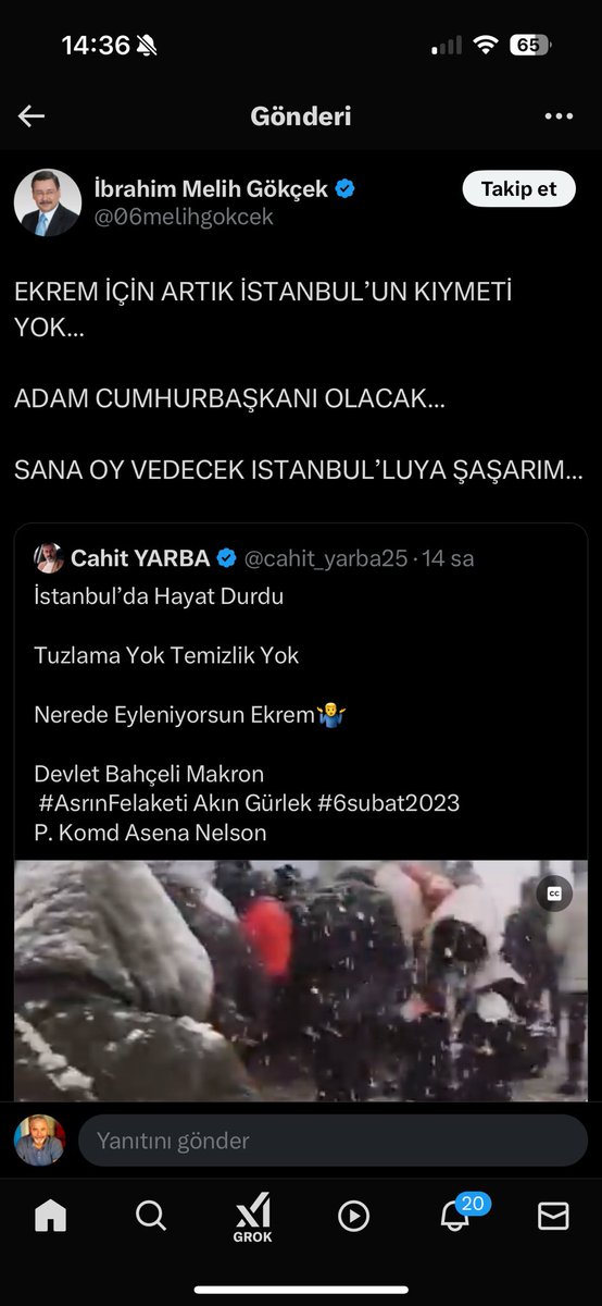 Ekrem jelibom almaya gitmiş sizi yalancılar