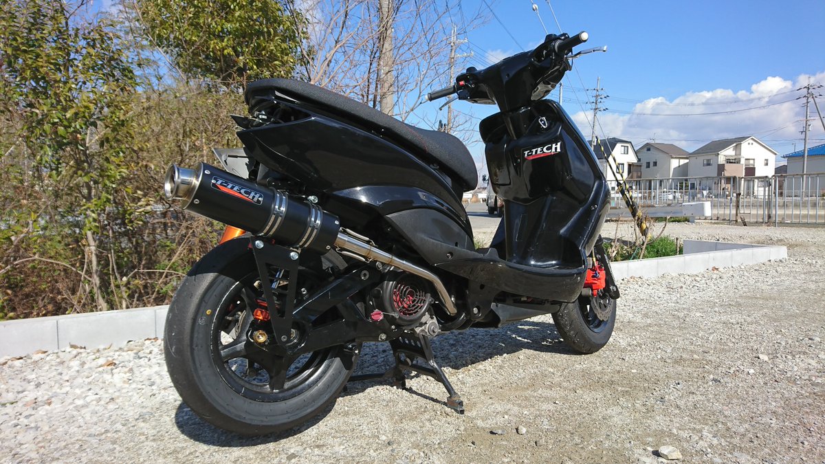 FP4-STクラス対応シグナス用レーシングマフラー 近日発売～！？ T-TECH