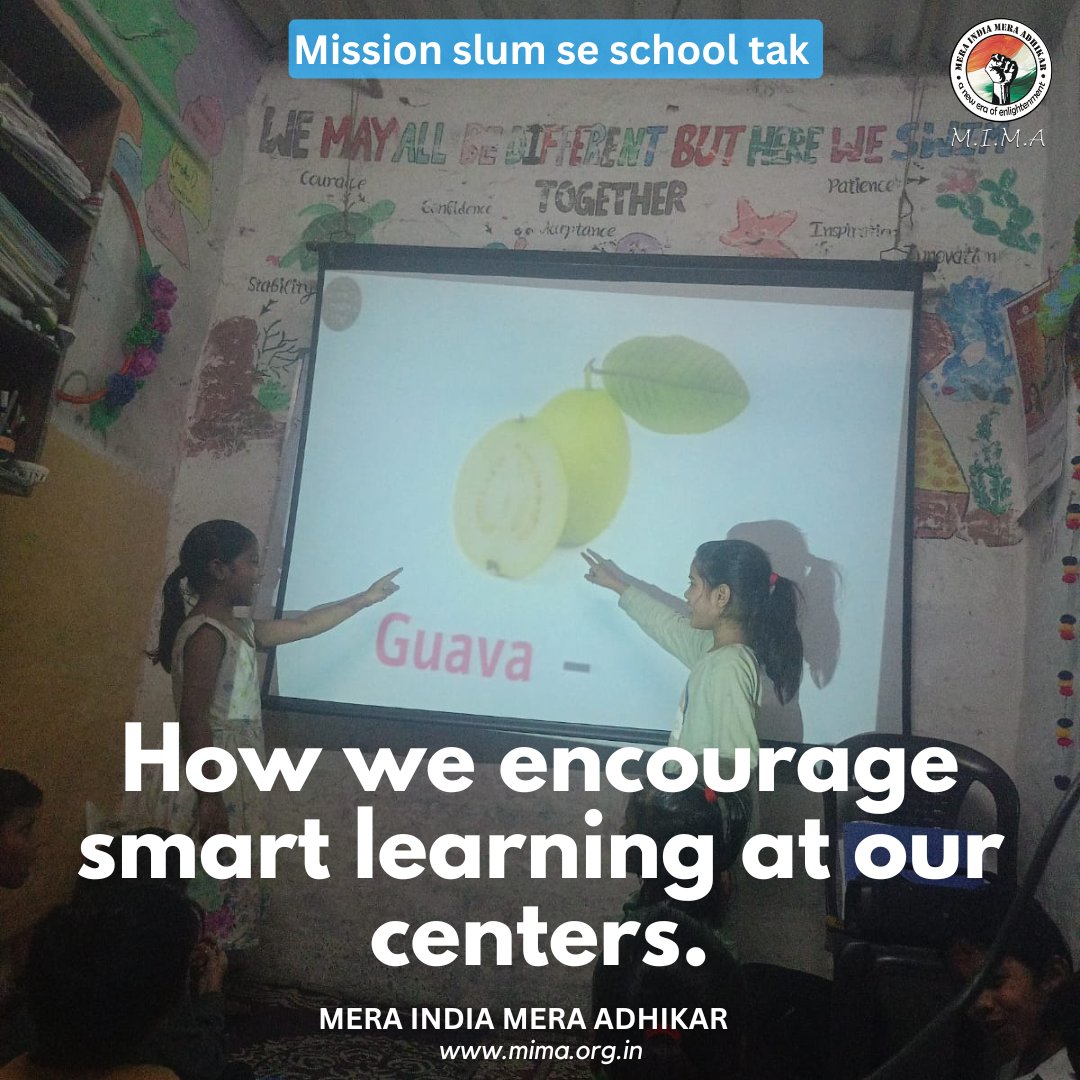 MIMA_NGO's tweet photo. At MIMA, we believe every child deserves equal access to quality education, no matter their background. Through smart learning methods, we empower kids from underprivileged communities to dream big and break barriers. 🌍📚✨ https://t.co/J7gRB6BV8I