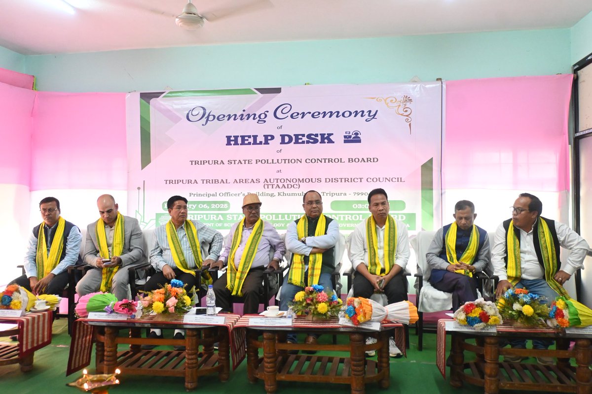 Inaugurated a new establishment of Help Desk of Tripura State Pollution Control Board at TTAADC HQ.