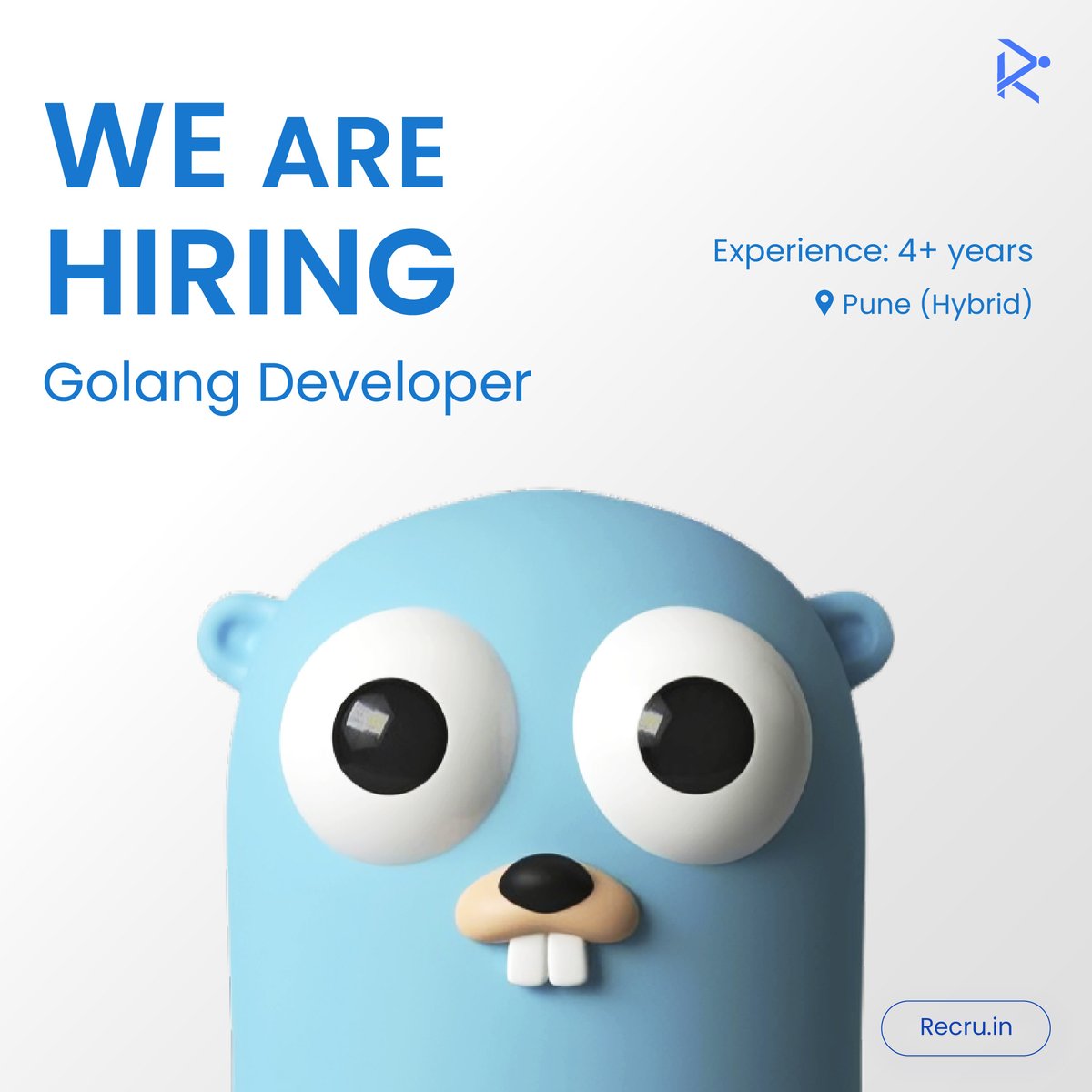 Recruin | Hiring for Web3 (@recru_in) on Twitter photo Weโre Hiring: Senior Software Engineer (Golang) ๐
Requirements:
Experience: 4+ years experience in Golang
Location: Pune
Send your CVs to cv@recru.in. Mention the role and location you are applying for in the mail.
#hiring #jobposting #jobs #golang Weโre Hiring: Senior Software Engineer (Golang) ๐
Requirements:
Experience: 4+ years experience in Golang
Location: Pune
Send your CVs to cv@recru.in. Mention the role and location you are applying for in the mail.
#hiring #jobposting #jobs #golang