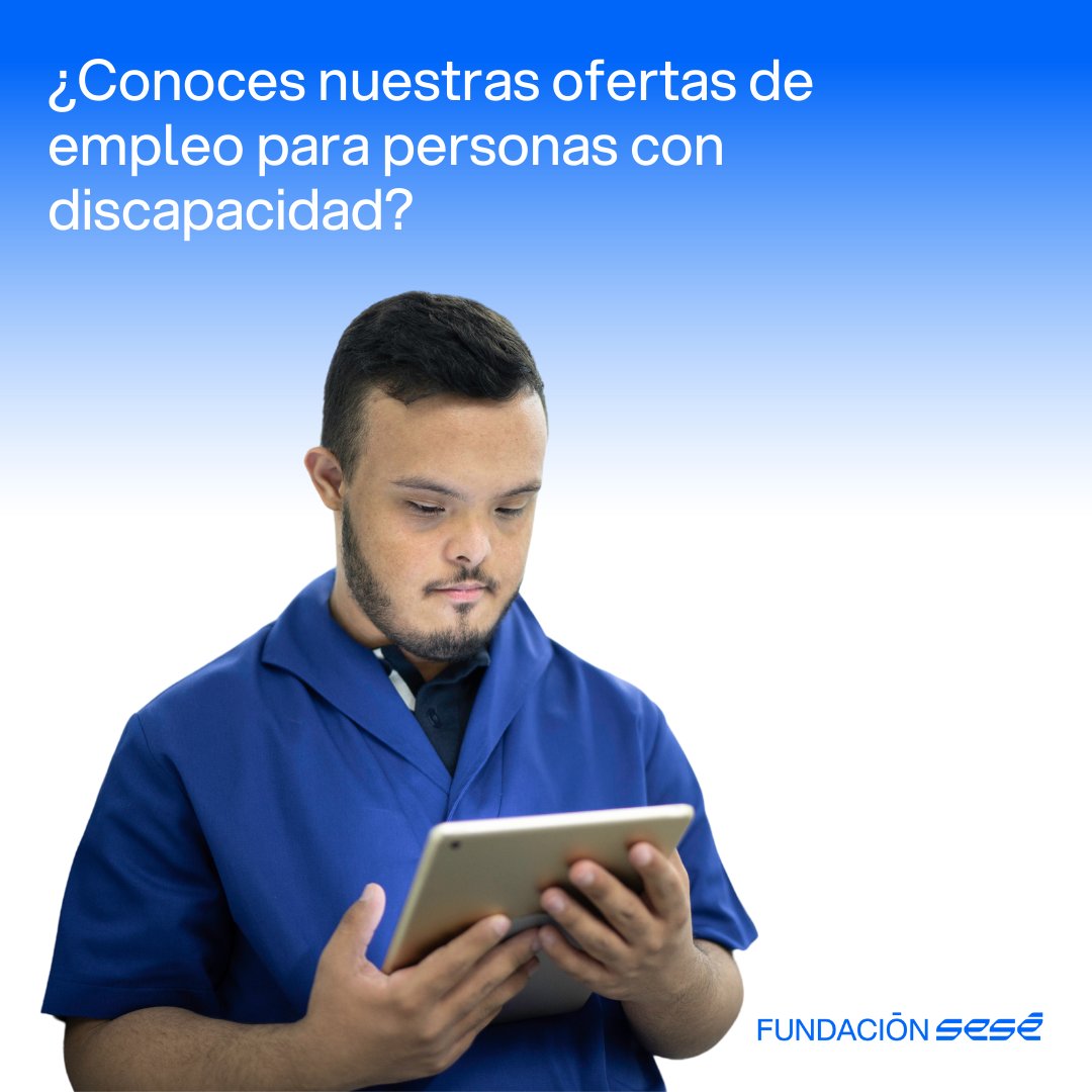 ¿Conoces nuestras ofertas de empleo para personas con discapacidad?

✅ Ingeniero/a de procesos 📍Barcelona
✅ People Technician 📍Zaragoza
✅ Operario de montaje 📍Jaén 📍Zaragoza
✅ Beca departamento de personas 📍Zaragoza

Más información:
👉 empleo.fundacionsese.org