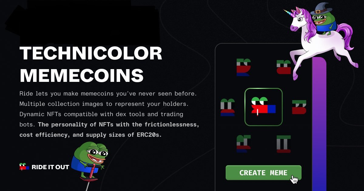 We have made a new feature "wrapinator" you can 'bridge' eth =&gt; weth and weth =&gt; eth now in our dapp for a more seamless experience

And for new users and whomever asking what is RIDE

RIDE with us! Early RIDERs will be rewarded. We will go live on other chains soon too !
