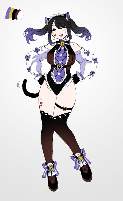 バレンタインキャンペーン的な(紫とハイレグ縛りがキツすぎる) 