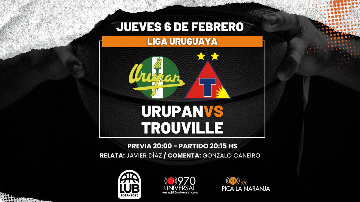 #LUB Duelo clave pensando en mantener la categoría.
Desde las 20 hs estamos en vivo por <a href="/universal970/">970 Universal</a> en Pando, 20:15 hs Urupan recibe a Trouville.
Relata <a href="/javierdiazgamba/">Javier Díaz</a>, comenta <a href="/CaneiroGonzalo/">Gonzalo Caneiro</a>.