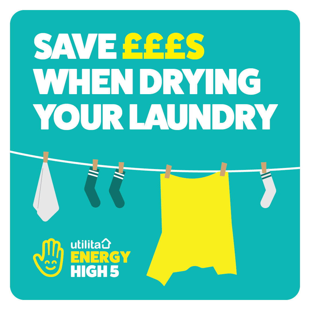 UtilitaEnergy's tweet photo. How much is drying your laundry costing you? 🤔
1️⃣ Dehumidifier = £0.05 per use
2️⃣ Heated Towel Rail = £0.13 per use
3️⃣ Heated Clothes Airer = £0.32 per use
4️⃣ Tumble Dryer = £0.46 per use
Learn more about your appliances with our #PowerPriceList at https://t.co/Yu1RoOHCr4 https://t.co/5gk6fDyFOW
