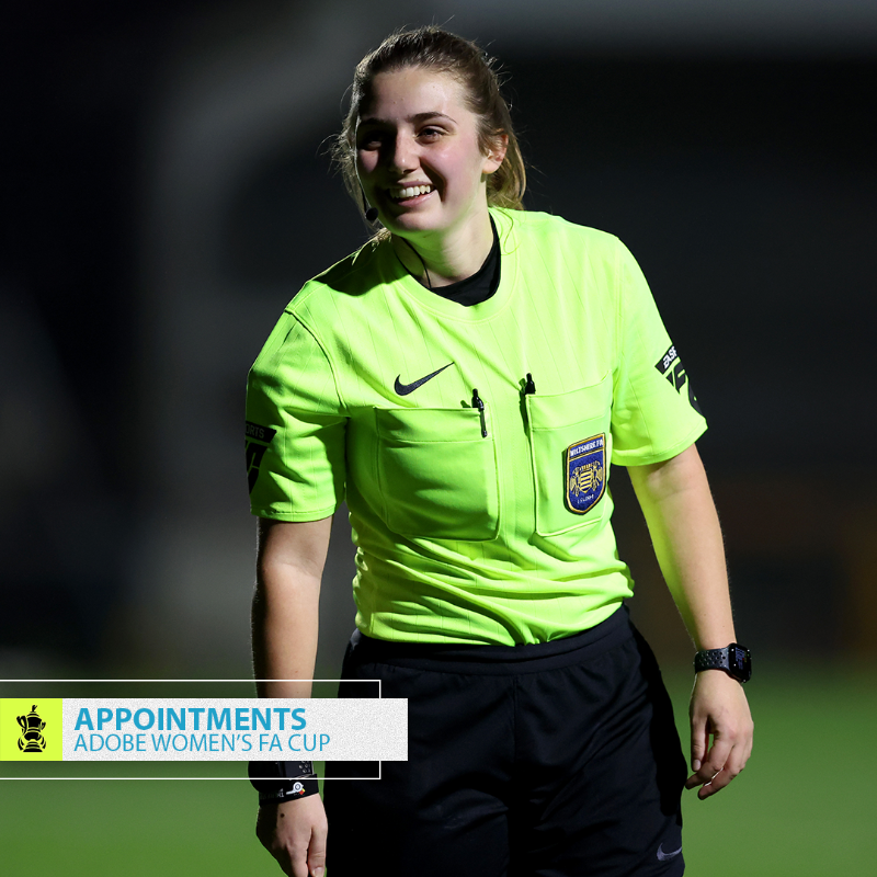 FA_PGMOL's tweet photo. 📋 Match official appointments for the #AdobeWomensFACup fifth round