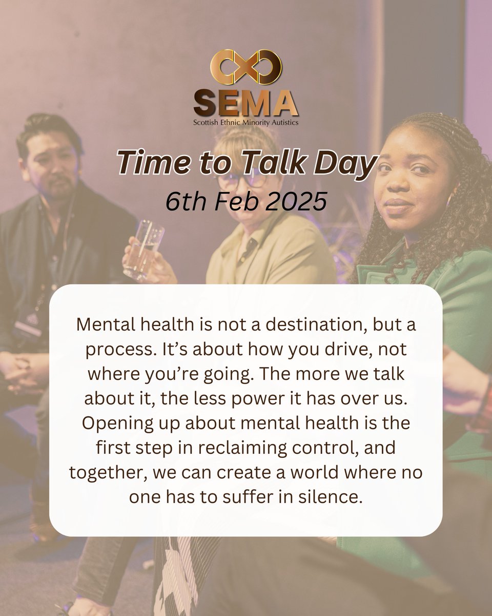 1 in 4 of us will face a #mentalhealth  challenge each year. Yet, stigma keeps too many silent. 

At #SEMA, we know how mental health intersects with being autistic—especially in minority communities. Speaking up shouldn’t mean masking.

Read more: facebook.com/share/p/19p1rh…