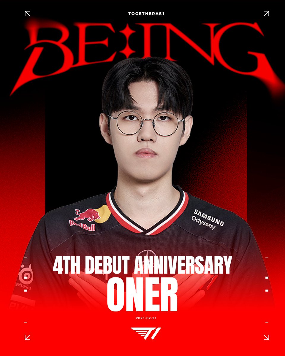 '𝗢𝗻𝗲𝗿' 𝟰𝘁𝗵 𝗗𝗲𝗯𝘂𝘁 𝗔𝗻𝗻𝗶𝘃𝗲𝗿𝘀𝗮𝗿𝘆 𝗹 𝟮𝟬𝟮𝟭.𝟬𝟮.𝟮𝟭 ~

오! 너는 최고야!
T1 LoL 팀 'Oner' 선수의 데뷔 4주년을 축하해 주세요!🐯

Happy 4th Debut Anniversary to our owner of the Rift 'Oner'! 🐯

#TogetherAs1