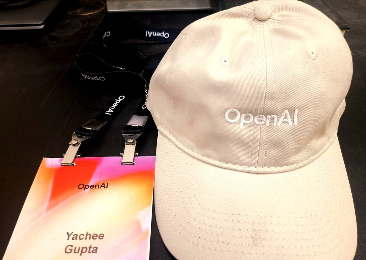 yacheegupta's tweet photo. Excited to be a part of @OpenAI Dev Meetup in New Delhi.
Amazing to meet @sama, OpenAI Leadership team: @kevinweil @bradlightcap @snsf along with @AshwiniVaishnaw. https://t.co/ceSafirgmT