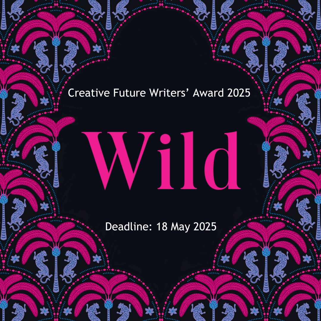 The Literary Consultancy (@tlcuk) on Twitter photo The <a href="/CreativeF_uture/">Creative Future</a> Writers’ Award #WritingCompetition for underrepresented writers is officially open! ✍️
It’s free to enter & 15 winners will receive £20k of prizes 🌟 The theme this year is 'Wild'.
Find out more, including how to enter: shorturl.at/70n8V The <a href="/CreativeF_uture/">Creative Future</a> Writers’ Award #WritingCompetition for underrepresented writers is officially open! ✍️
It’s free to enter & 15 winners will receive £20k of prizes 🌟 The theme this year is 'Wild'.
Find out more, including how to enter: shorturl.at/70n8V