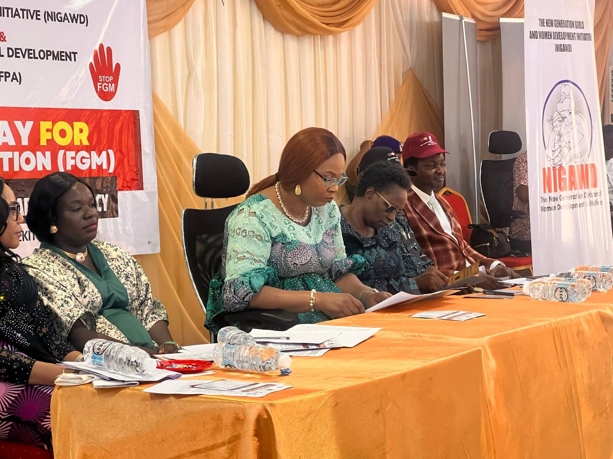 NIGAWD's tweet image. In line with this year&apos;s theme, we have brought together stakeholders across various institutions to deliberate how we can further strengthen alliances and build movements to #EndFGM 

#HappeningNow