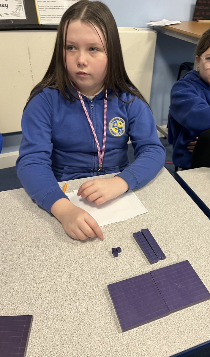 We used Dienes to explain how to partition numbers during our Big Maths Session.