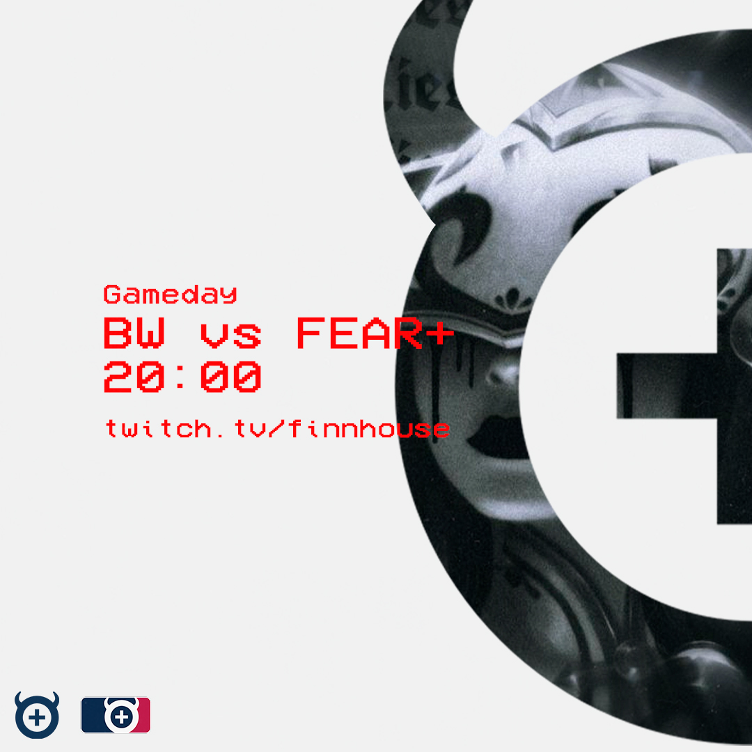Gameday
vs <a href="/BlueWhites/">BlueWhites</a> 
20:00
twitch.tv/finnhouse