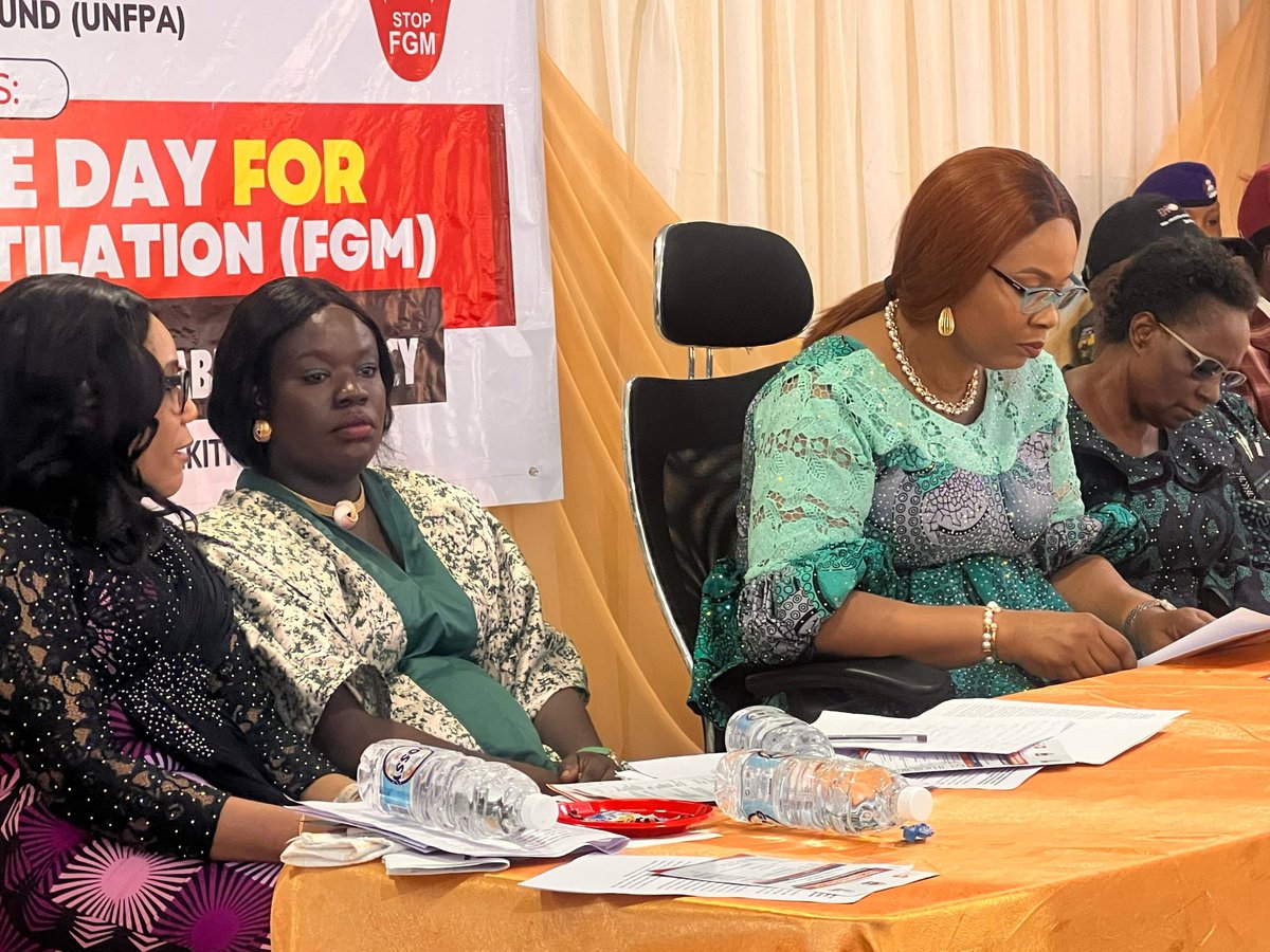 NIGAWD's tweet image. #HappeningNow 
We are delighted to have the esteemed presence of the First Lady of Ekiti State Dr Olayemi Oyebanji @YemibOyebanji to declare open the commemoration event of Zero Tolerance Day of FGM.

#EndFGM #GenderEquality #WomenEmpowerment