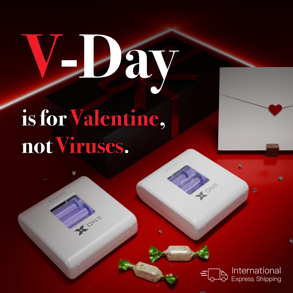 Protect your beloved with the most advanced portable UV sterilizer - X ONE

Give Her/Him a meaningful protective gift is better than a bouquet of roses.

20%OFF Promo Code: VDAY20
ergoht.com/xone

#ValentinesDay #FUV #222nm #Love #ERGO222 #XONE