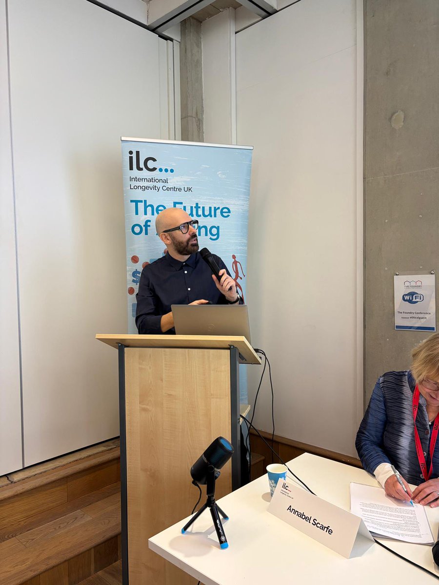 Int Longevity Centre (@ilcuk) on Twitter photo Next up, <a href="/GeorgePloubidis/">George Ploubidis</a> from <a href="/CLScohorts/">UCL Centre for Longitudinal Studies</a> takes a life course approach to economic inactivity.
How can we use data, research, and evidence-based interventions to get Britain working?
This session and the next is chaired by ILC Trustee Annabel Scarfe.
#FutureofAgeing Next up, <a href="/GeorgePloubidis/">George Ploubidis</a> from <a href="/CLScohorts/">UCL Centre for Longitudinal Studies</a> takes a life course approach to economic inactivity.
How can we use data, research, and evidence-based interventions to get Britain working?
This session and the next is chaired by ILC Trustee Annabel Scarfe.
#FutureofAgeing