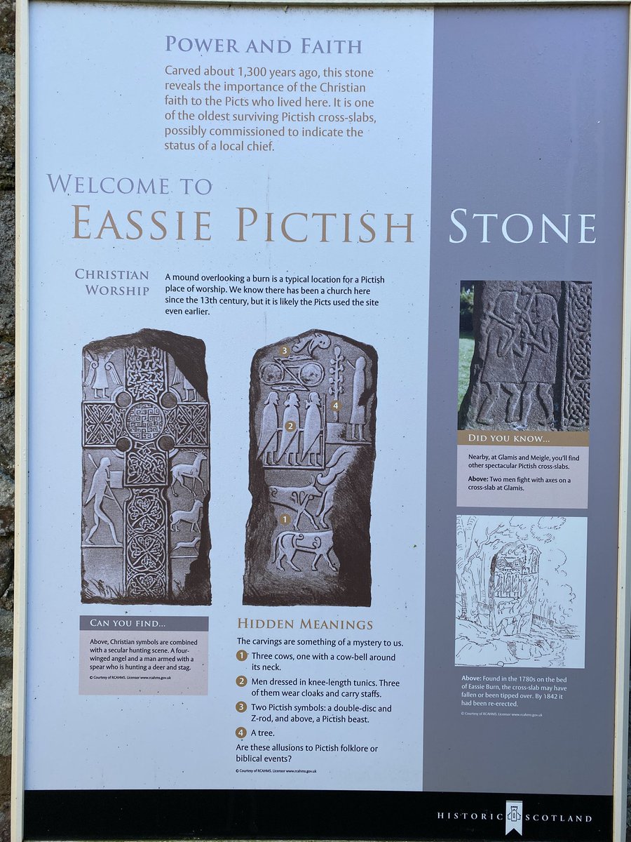 In this type of weather it’s impossible when passing not to stop at the old ruined Kirk of Eassie just over the Sidlaws north of Dundee to take a wee peek at the stunning Pictish stone which was found on the bed of the Eassie Burn in 1842.