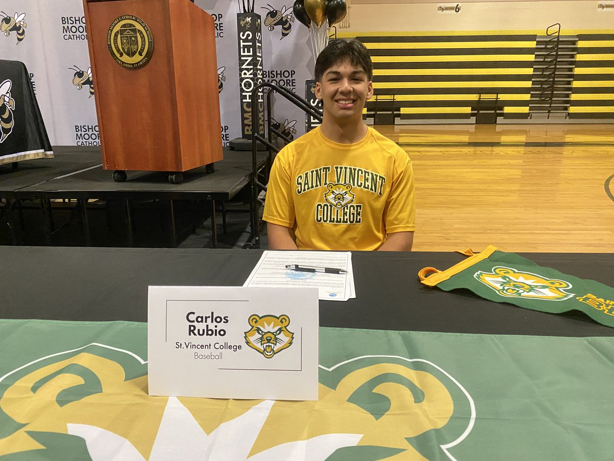 @BMC_Baseball (@bmc_baseball) on Twitter photo Big day for Carlos Rubio! Congratulations on signing with St. Vincent College and continued his special day with an outstanding day at the plate! <a href="/BaseballSVC/">St. Vincent College Baseball</a> Big day for Carlos Rubio! Congratulations on signing with St. Vincent College and continued his special day with an outstanding day at the plate! <a href="/BaseballSVC/">St. Vincent College Baseball</a>
