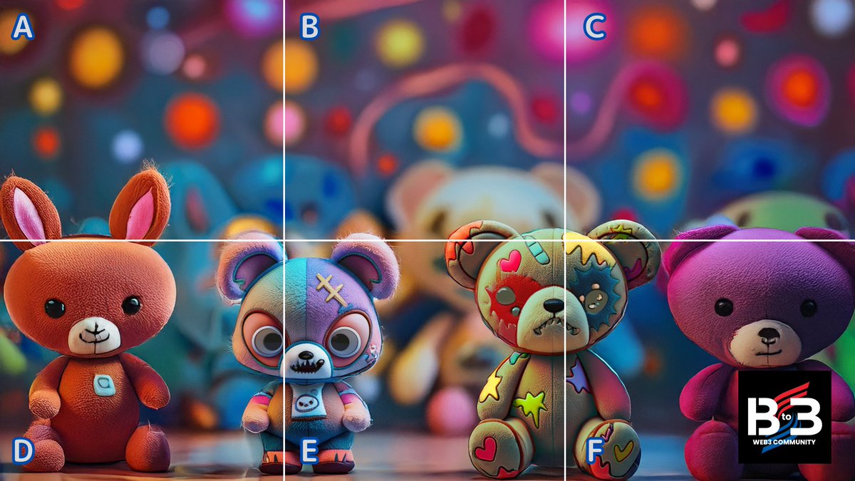 B_to_3's tweet image. Difficulty Level: MAX
Hosting a Spot the Difference Event for Adults🎉

Can you spot the differences between two images and guess exactly how many there are in each section A-F?🧩

🔻Special Reward: 5 Event Points (5PT) split among all correct answers

🔻How to participate: