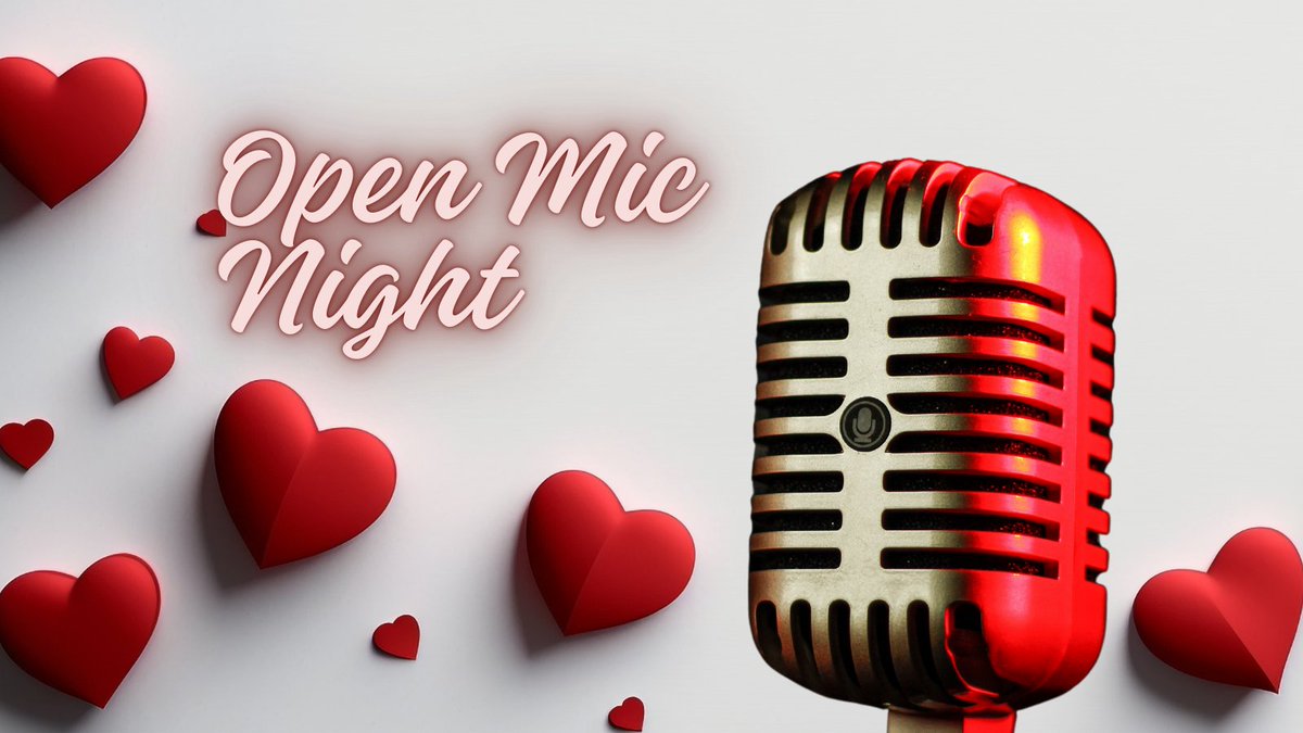 Join us for our 'All You Need Is Love' Open Mic Night at the Queen Elizabeth Theatre, #Richmond on Tue 11th February, 6pm - 9:30pm!

Whether you're performing or enjoying the show it’s a night of fun, talent, and community spirit🌹

Book your ticket here: bit.ly/42Rtyan