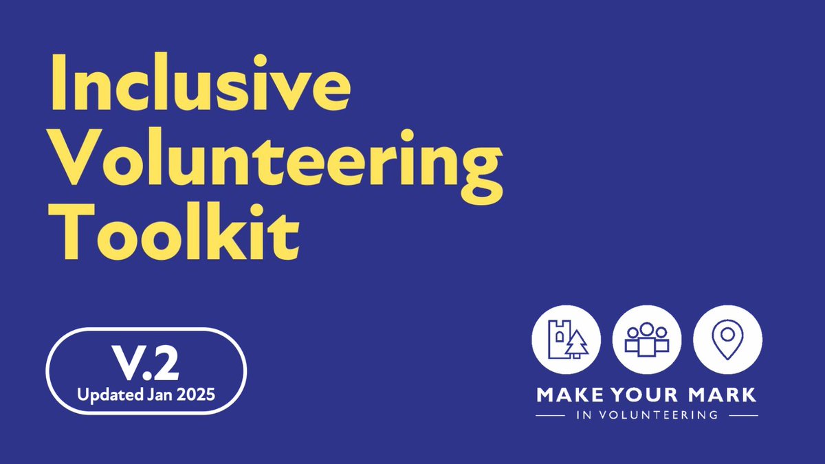 Make Your Mark Volunteer Organisers Network (@volorganisers) on Twitter photo We're excited to announce the launch of version 2 of our Inclusive Volunteering Toolkit, created with <a href="/UniStrathclyde/">University of Strathclyde</a> & funded by <a href="/scotgov/">Scottish Government</a> & <a href="/HeritageFundSCO/">The National Lottery Heritage Fund Scotland</a>!
Version 2 has more info, resources & case studies to help you make volunteering more inclusive: makeyourmark.scot/for-organisati… We're excited to announce the launch of version 2 of our Inclusive Volunteering Toolkit, created with <a href="/UniStrathclyde/">University of Strathclyde</a> & funded by <a href="/scotgov/">Scottish Government</a> & <a href="/HeritageFundSCO/">The National Lottery Heritage Fund Scotland</a>!
Version 2 has more info, resources & case studies to help you make volunteering more inclusive: makeyourmark.scot/for-organisati…