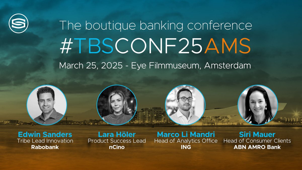 📣 Calling our Dutch Community 📣 Get set for a full day of insights and inspiration in Amsterdam on March 25 at the Eye Filmmuseum where doors open at 09:30am to explore  #FiDA #transformation #AI and more!

Don't delay, get your tickets today 👇
bit.ly/42R3njI