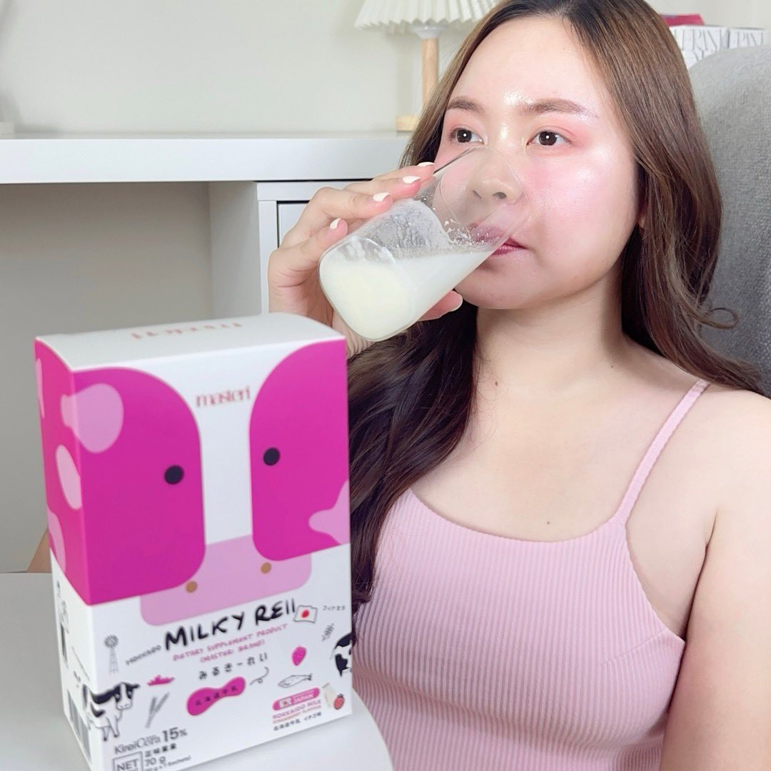 aispdiary's tweet photo. มีของดีมาบอกก #milkyreii อร่อยมากกก ยิ่งชงเย็นๆ ยิ่งฟิน แถมผิวสวยอมชมพู ตอนนี้ทางแบรนด์จัดกิจกรรม💕 แค่อัพคลิปลงใน tiktok หรือ facebook พร้อมติด # ก็มีสิทธิ์ลุ้นทอง 1 บาท❗️ ตั้งแต่วันนี้ - 20/02/25 น้าา #ตัวแม่ขอแค่10วัน #Masteri #ผิวนมอมชมพู #นมผิวผลิตญี่ปุ่น100 #milkyreii10dayskinchallenge
