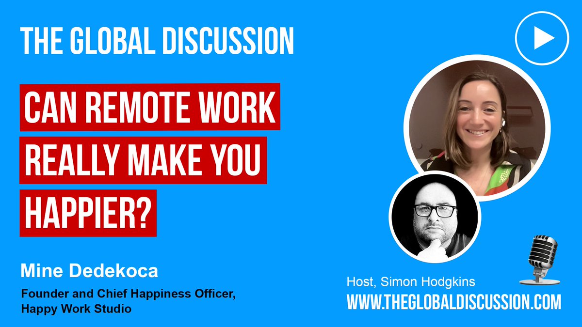 New Episode: Building Happier Workplaces in a Remote World theglobaldiscussion.com/tgd/mine-dedek… with Mine Dedekoca Ep 243 - The Global Discussion

#RemoteWork #WorkFromAnywhere #DigitalNomad