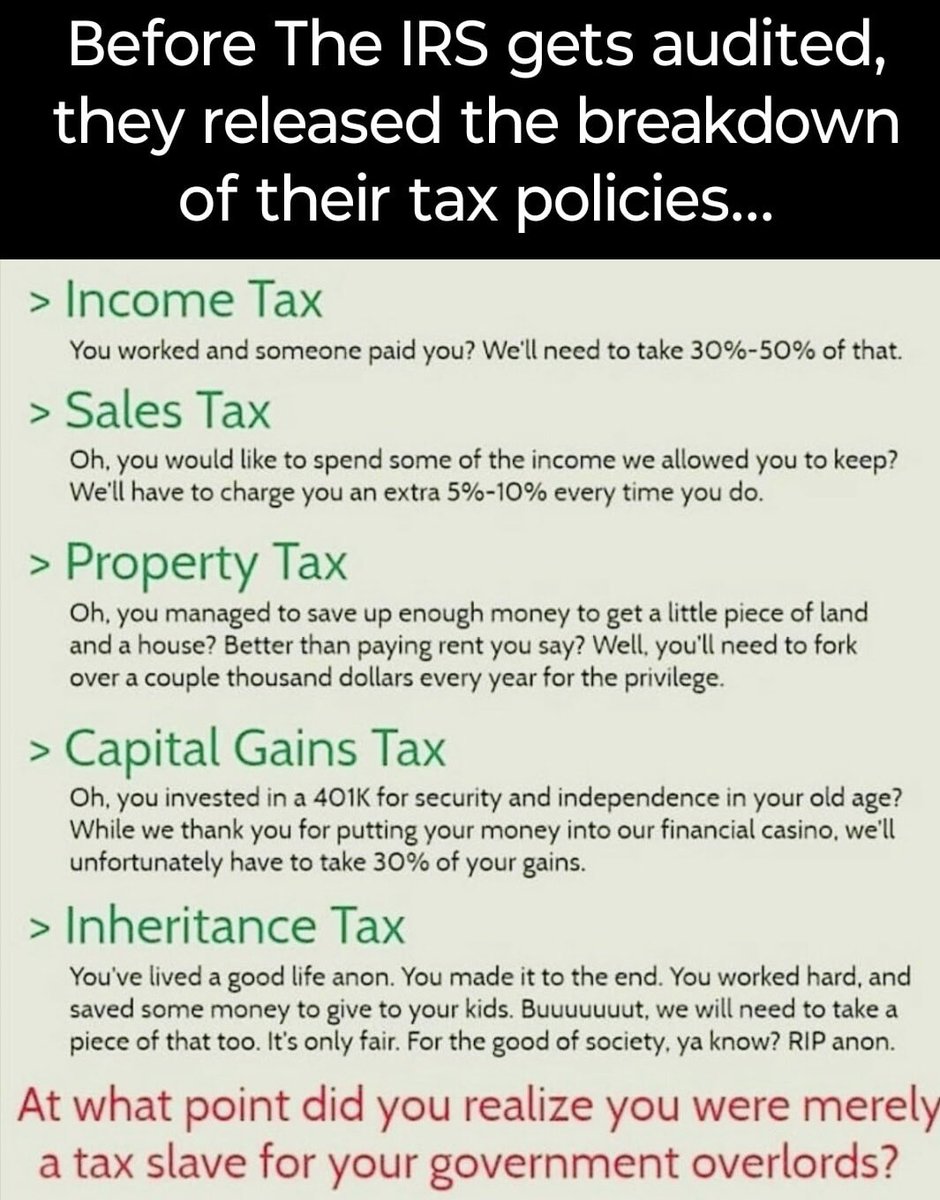 Fvck the IRS!  🖕🏼🖕🏼