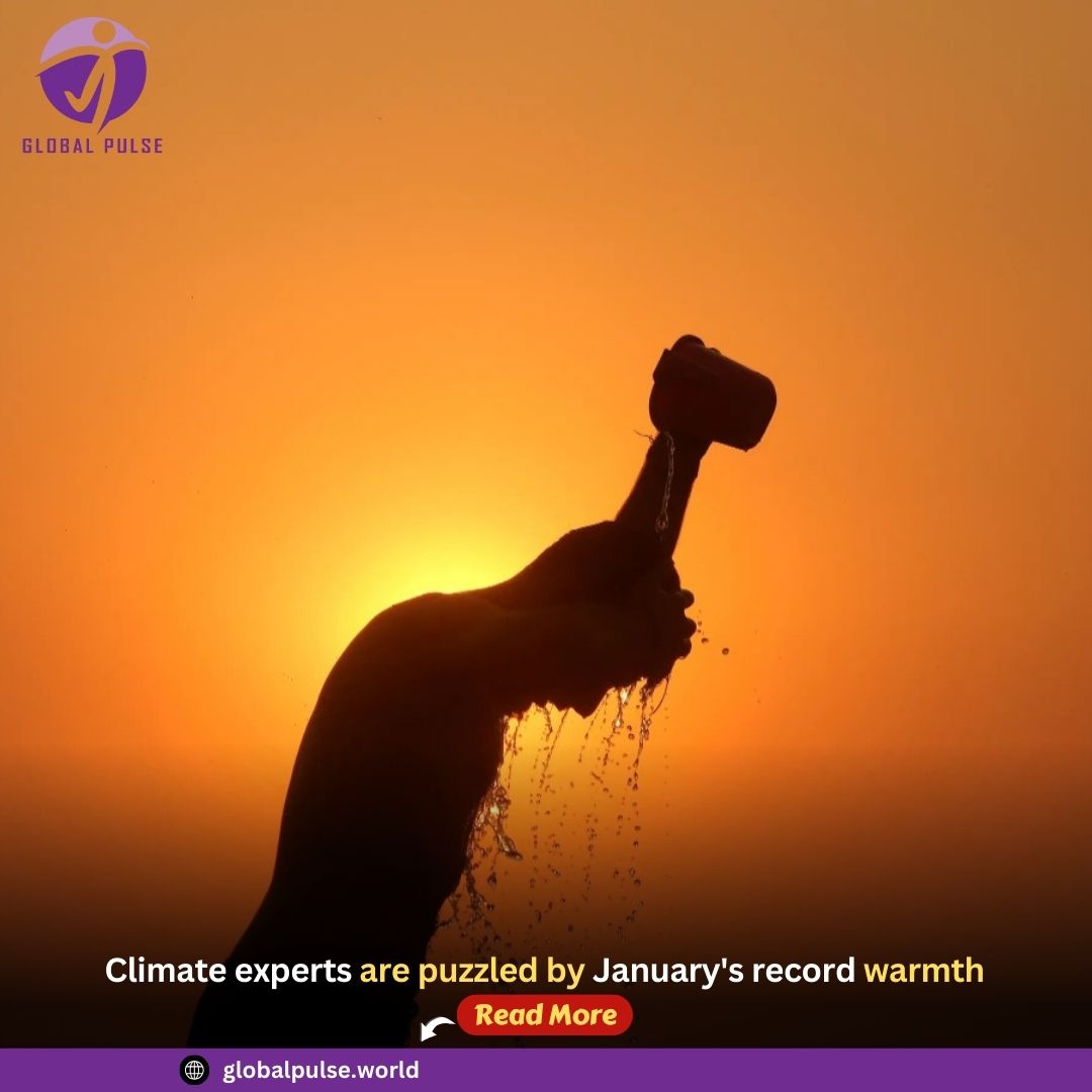 globalpulsemain's tweet photo. Climate experts are puzzled by January’s record warmth
Read Global Pulse full news update: https://t.co/KgCRClia87

#januarywarmth
#climatechange
#recordtemperatures
#globalwarming
#climatepuzzle
#extremeweather
#weatheranomaly
#climateexperts
#globalpulse https://t.co/jxExaXon3n
