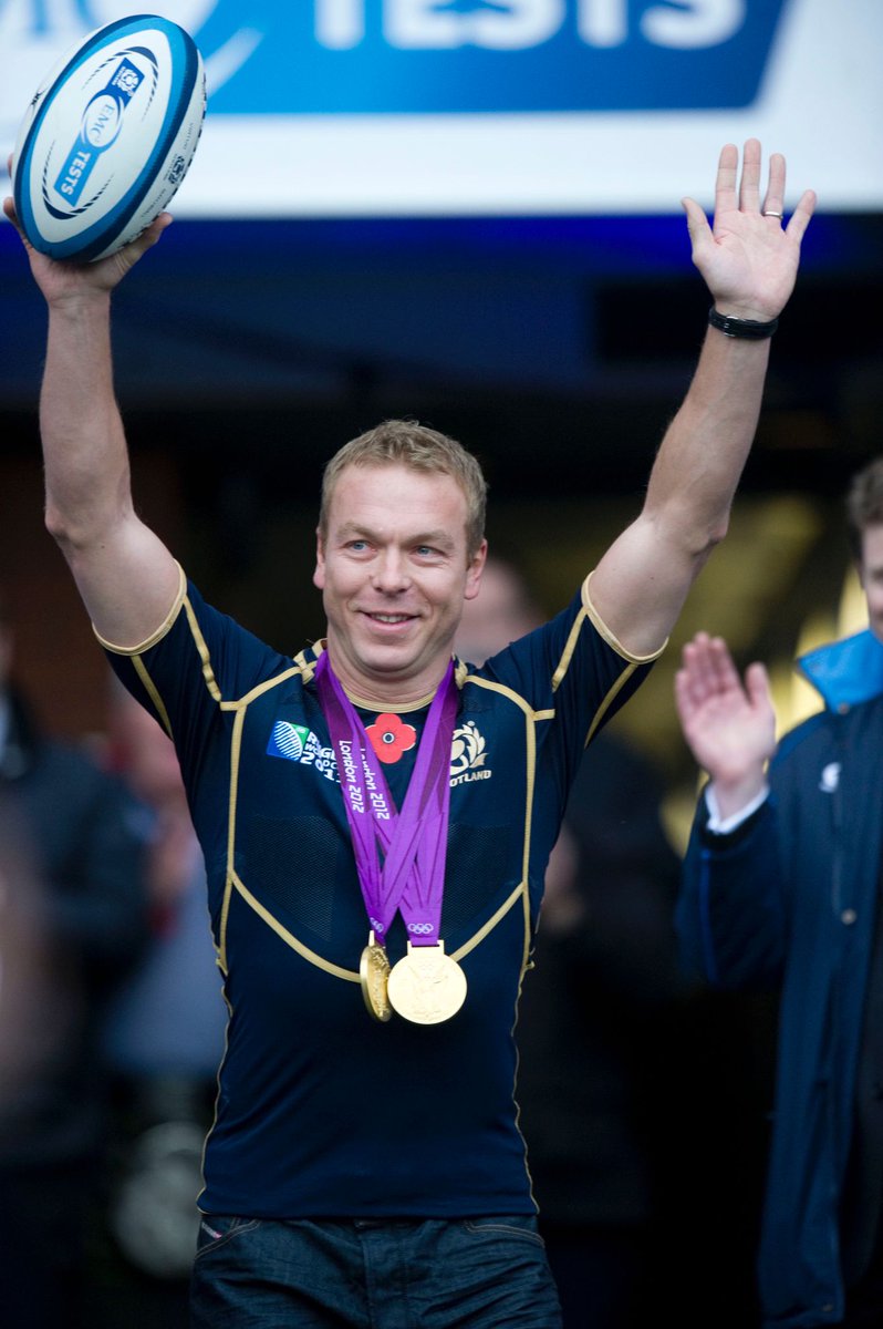 Six-time Olympic Gold medallist and 11-times world champion Sir Chris Hoy  will be back at Scottish Gas Murrayfield this Sunday delivering the match ball for the game against Ireland.
 
Read more ➡️ tinyurl.com/3vkavp7t