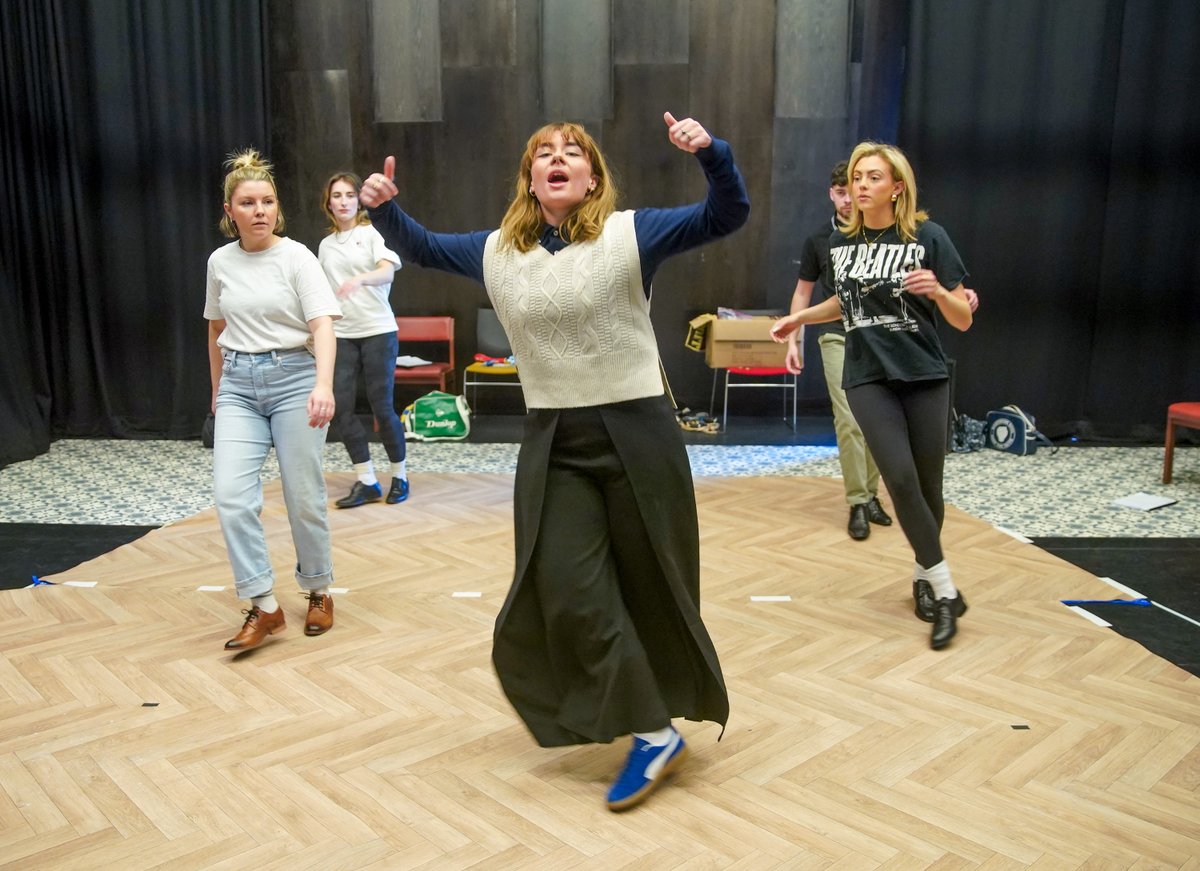 The cast of #DoILoveYouplay have been Northern Soul dance training with the incredible Sally Molloy in rehearsals this week <a href="/castindoncaster/">Cast</a>