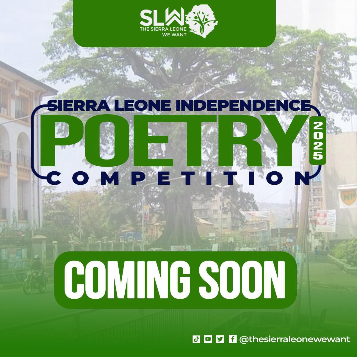 Watch out for the inaugural *Sierra Leone Independence Poetry Competition 2025.*
Stay tuned for details on submissions and events!
