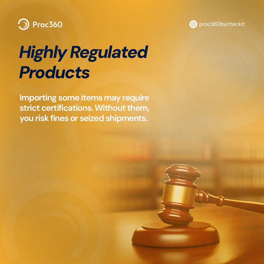 Proc360Care's tweet image. Before you import from China, know what to avoid and save yourself the headache. 

Swipe to learn more! 

#proc360
#shipping
#procurement