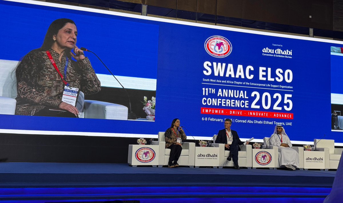 Thrilled to kick off the 11th SWAAC ELSO Conference today in the vibrant city of Abu Dhabi! Exciting discussions, groundbreaking insights, empower and innovation in ECMO await! #SWAACELSO