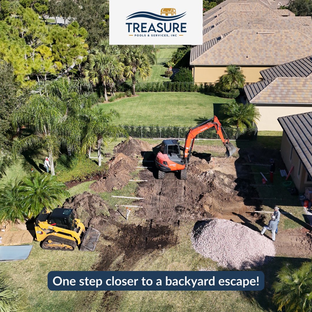 CraigPools's tweet image. Breaking ground on another dream backyard! 🚜💦 Every great pool starts with a solid foundation—stay tuned as this one comes to life! #DigDay #PoolConstruction #TreasurePools