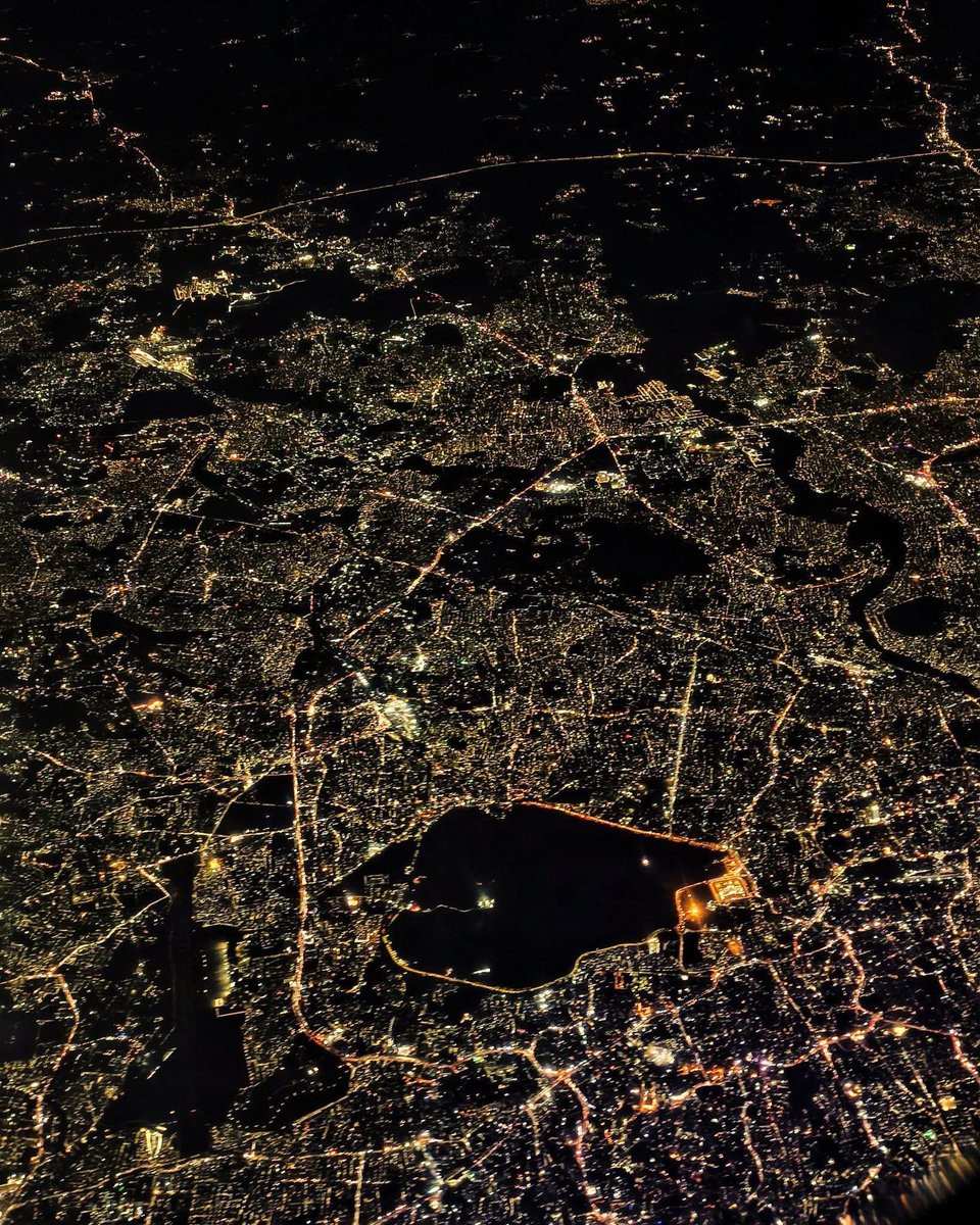 Night View of Hyderabad City, Telangana, India!

At Bottom, the dark heart ❤️ shaped one is Hussain sagar Lake!!