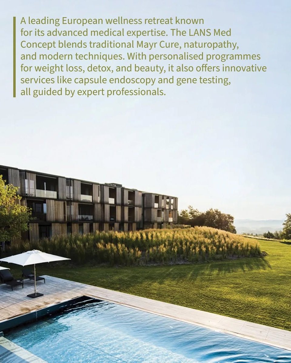 Congratulations to Lanserhof Tegernsee - winner of the Gut Healers category in the Conde Nast Traveller Wellness &amp; Spa Awards 2025. Follow the link to find out more buff.ly/3oZeLmI #healingholidays #condenasttravellerwellnessandspaawards #cnt2025