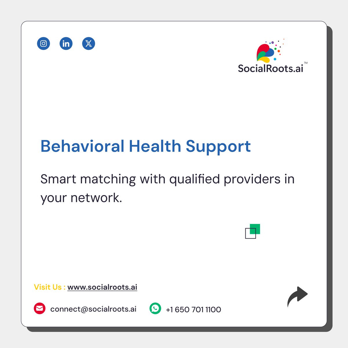 socialroots_ai's tweet image. SocialRoots.ai helps social service organizations streamline referrals and improve coordination across housing, nutrition, health, and workforce programs. Learn more: socialroots.ai

#CommunityServices #ReferralManagement #SocialImpactTech #NonprofitSolutions