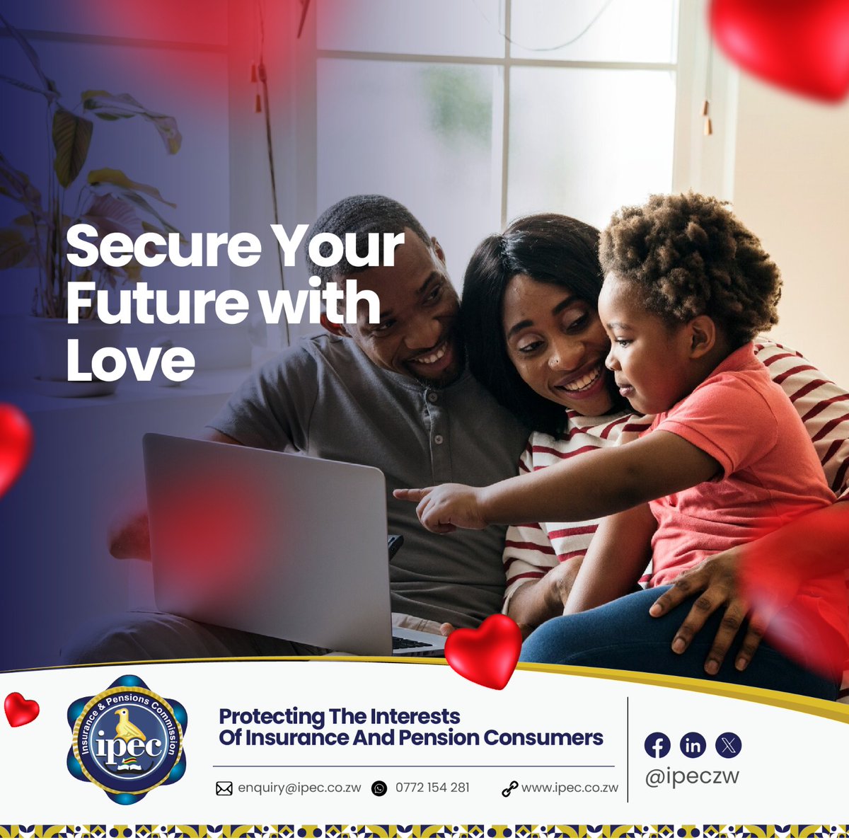 IPEC (@ipeczw) on Twitter photo This February, show your love through security!
Join us as we explore how securing your financial future is an act of love. Stay tuned for tips, stories, and expert advice all month long! 📷 #FinancialLove #SecureYourFuture #ipec This February, show your love through security!
Join us as we explore how securing your financial future is an act of love. Stay tuned for tips, stories, and expert advice all month long! 📷 #FinancialLove #SecureYourFuture #ipec