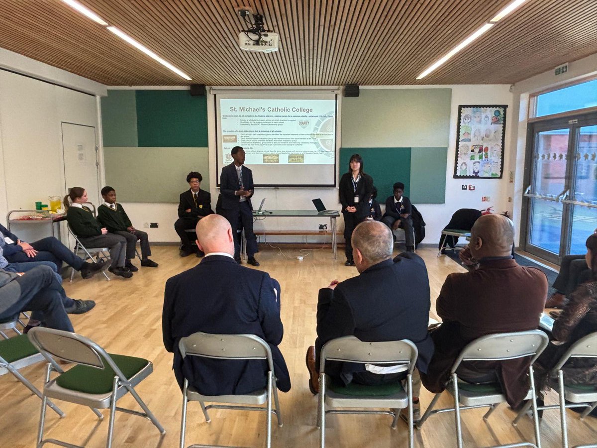 StAnthonysSE22's tweet image. We were thrilled to welcome the trust directors and students from across St Benedict to our school.  The students&apos; presentations and questions were exceptional.  We are so proud of our students.  Days like today remind us all why we work in education!