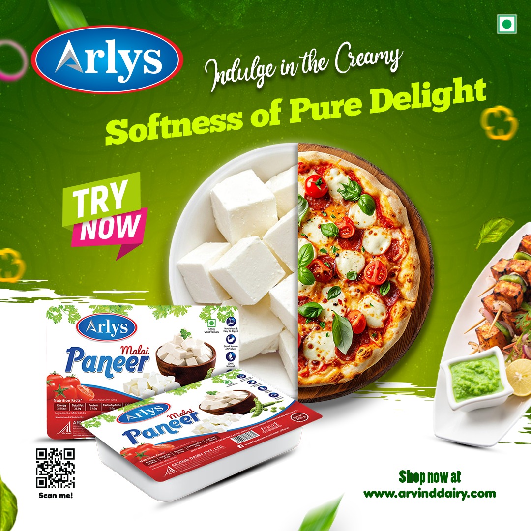 Arvind_Dairy's tweet photo. Pure, Fresh and Full of Flavour - Arlys Malai Paneer.

#arlys #paneer #paneerrecipes #paneertikka #instafood #viral #trending  #followforfollowback #arvinddairy https://t.co/Lq0mDepqAb