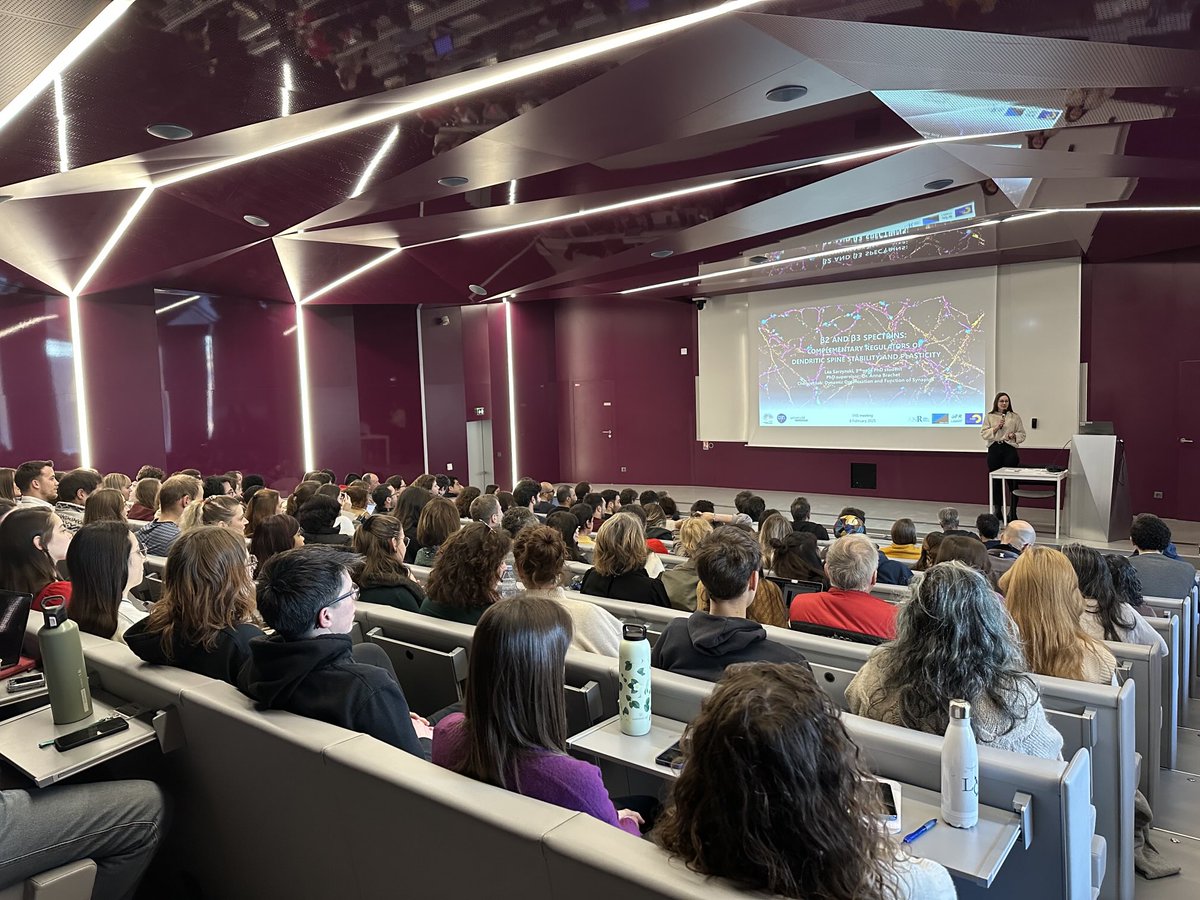 iins_bordeaux's tweet photo. #IINSmeeting🟢👥Today, #IINScommunity💚 is celebrating the #chandeleur together by sharing crepes🥞 while attending scientific talks by Léa Sarzynski, Anaël Erhardt and Olivier Thoumine!
🙏Thanks to Armand Blondiaux for his presentation of the @Neuro_Bordeaux Graduate Program https://t.co/5JE0BjQDgg